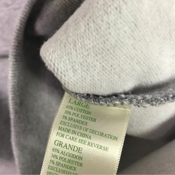 Green Tea GRL PWR Grey Sweatshirt B17/33 - Picture 4 of 9